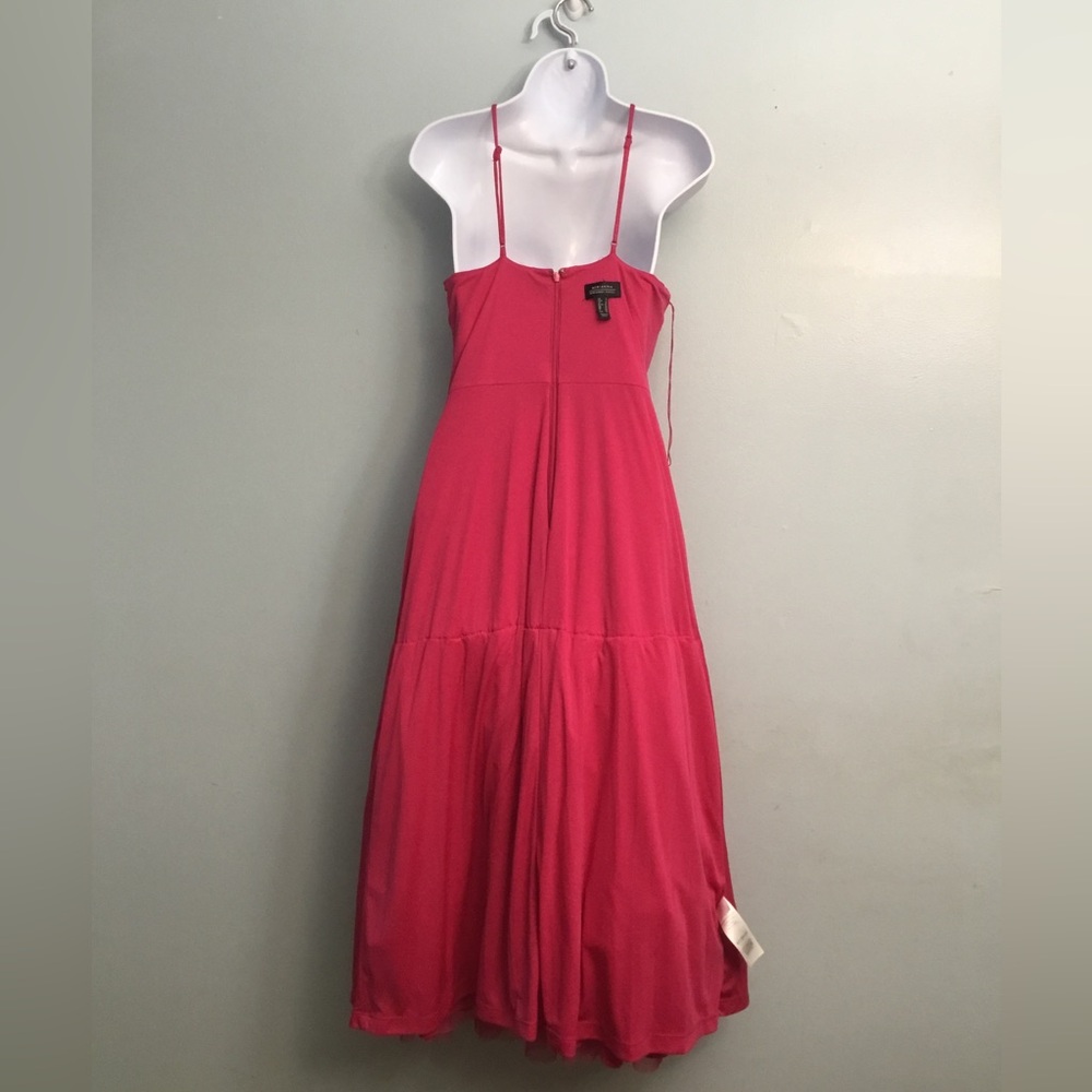 Adrianna Papell Red Halter Tiered Maxi Dress - Picture 9 of 16